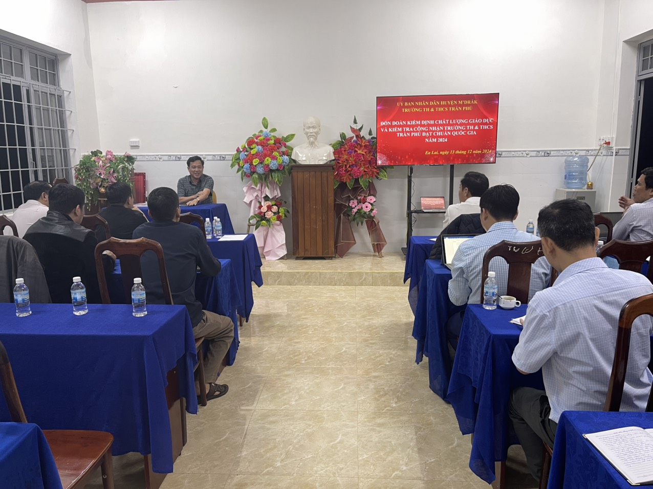 TRƯỜNG TH&THCS TRẦN PHÚ ĐÓN ĐOÀN ĐÁNH GIÁ NGOÀI KHẢO SÁT CHÍNH THỨC ĐẠT KĐCLGD CẤP ĐỘ 2 VÀ ĐẠT CHUẨN QUỐC GIA MỨC ĐỘ 1