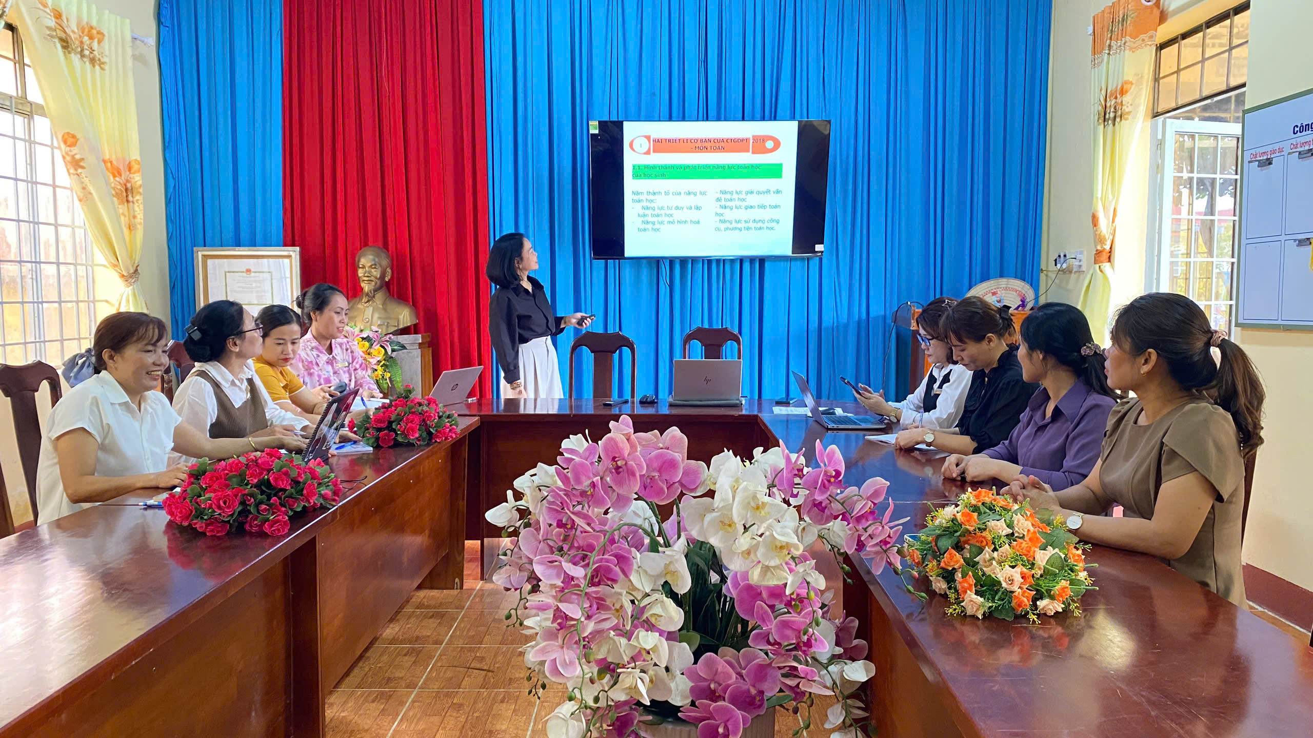 Nâng cao năng lực dạy học Tiếng Việt và Toán cho giáo viên Tiểu học Trường TH-THCS Trần Phú